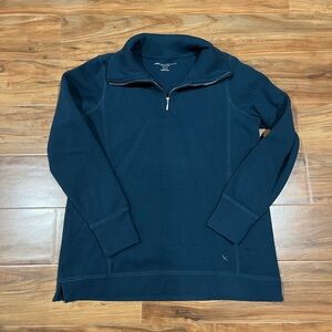Eddie Bauer Women's Size Small Half Zip Sweatshirt - Blue